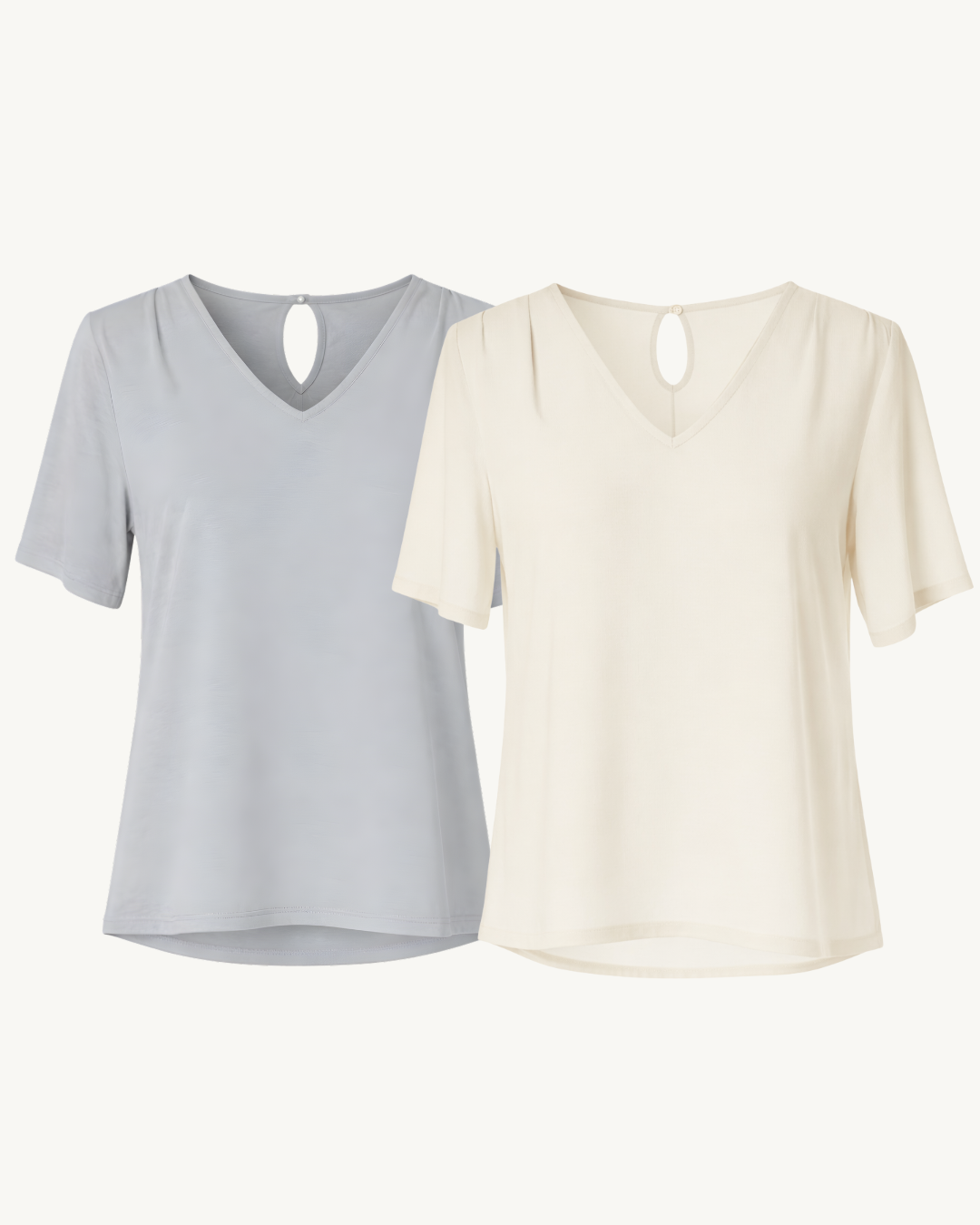 The 'Essential Shirts' Bundle A, Regent Shirt (Alabaster) & Regent Shirt (Blue)