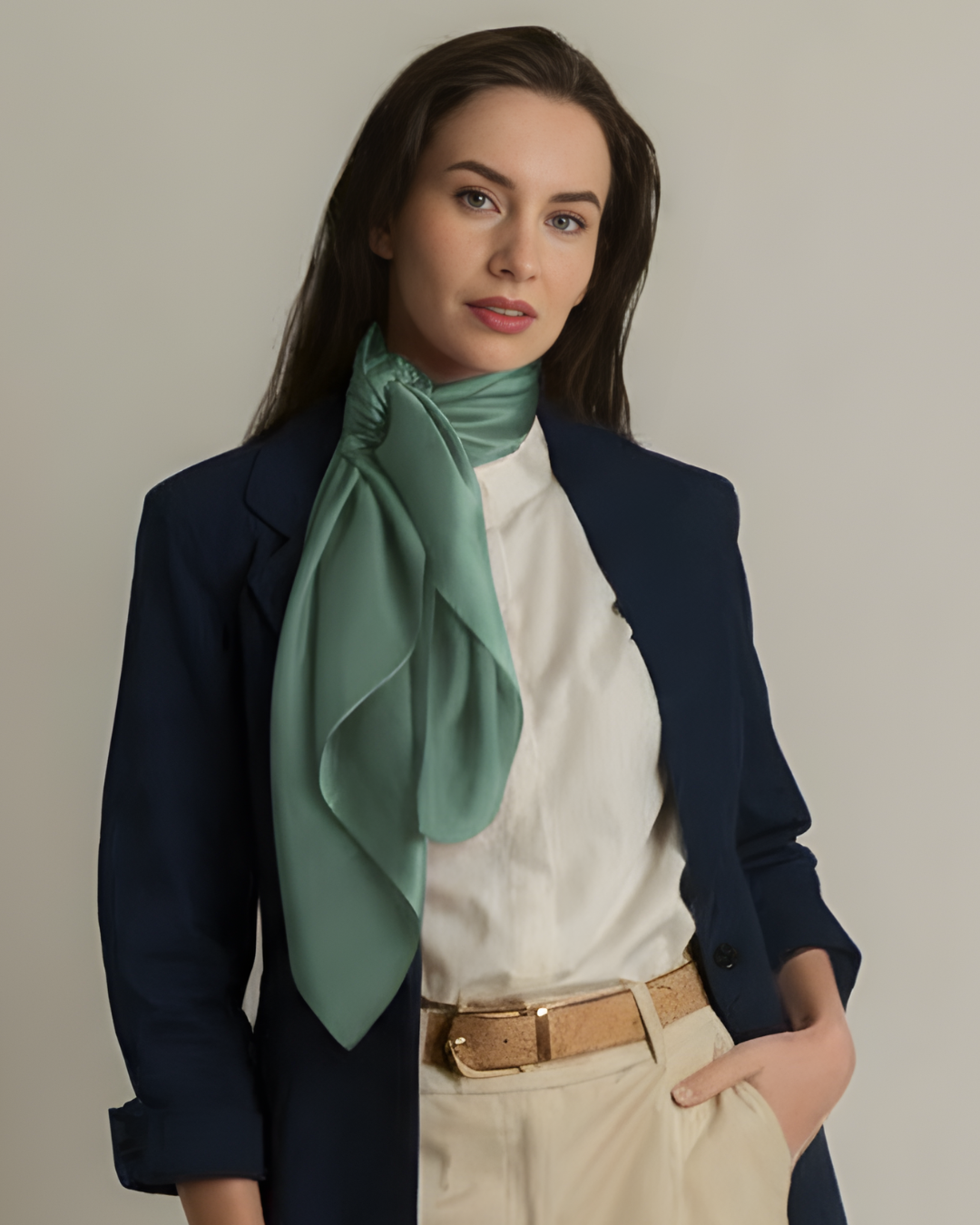 Eco-Friendly Silk Satin 35x35 Scarf