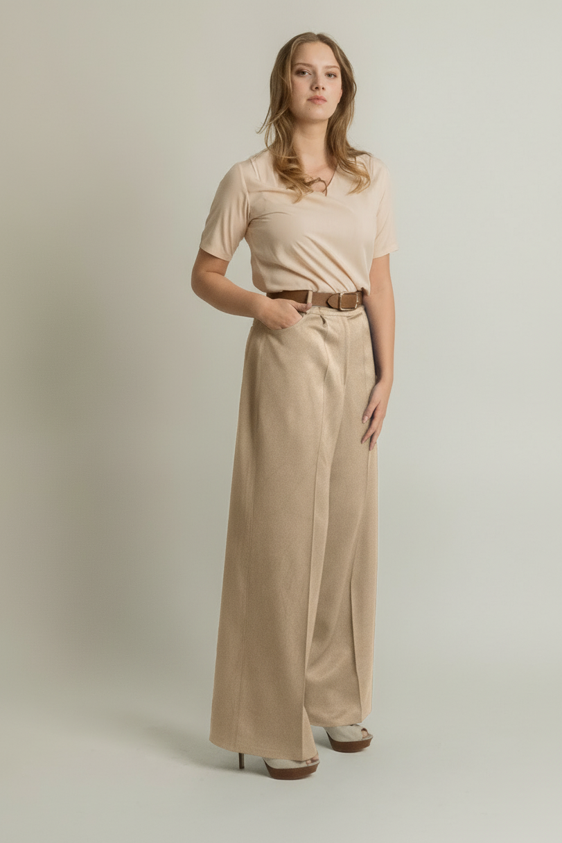 The Grande Tour 'Wide Leg' Trouser