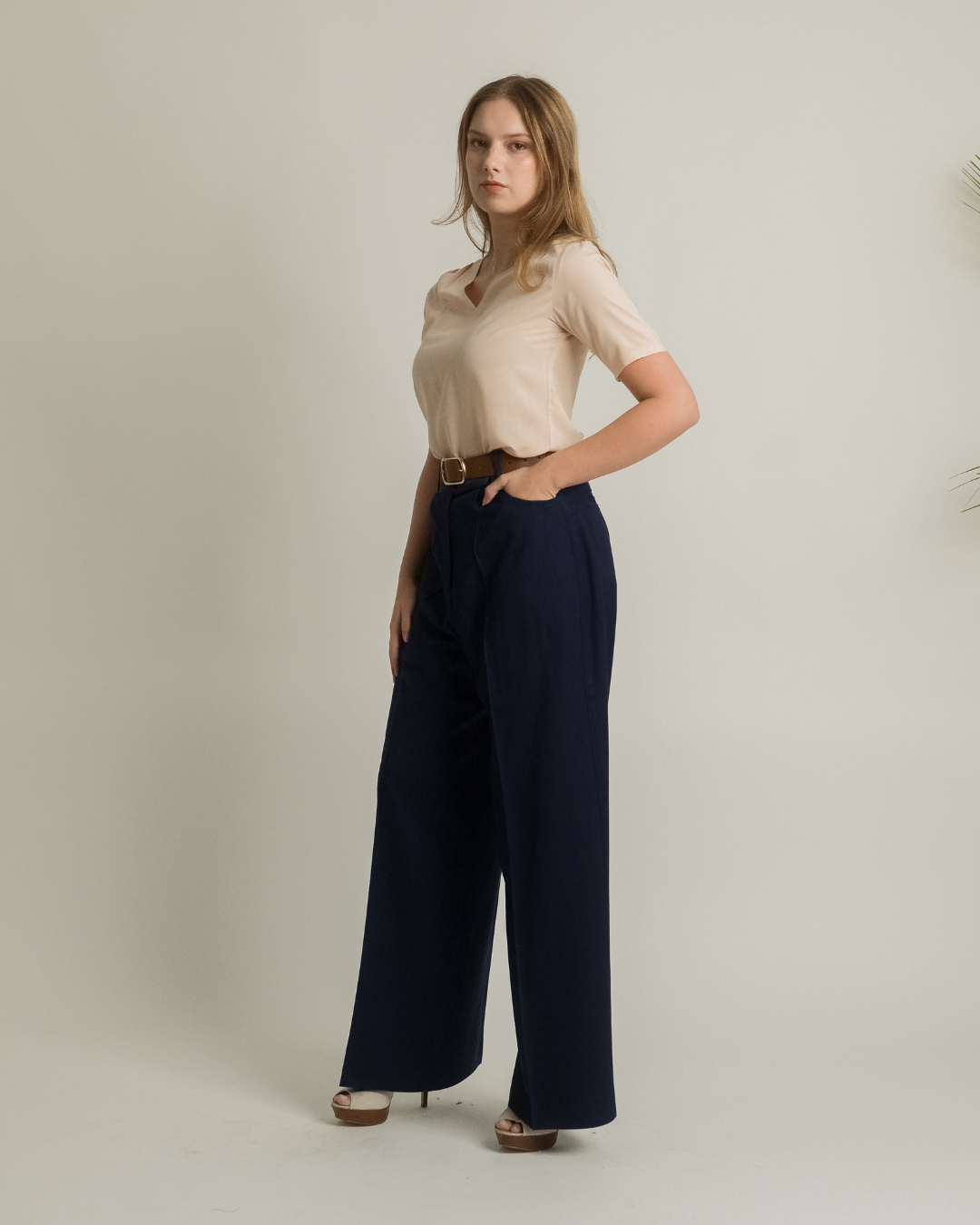 The Grande Tour 'Wide Leg' Trouser