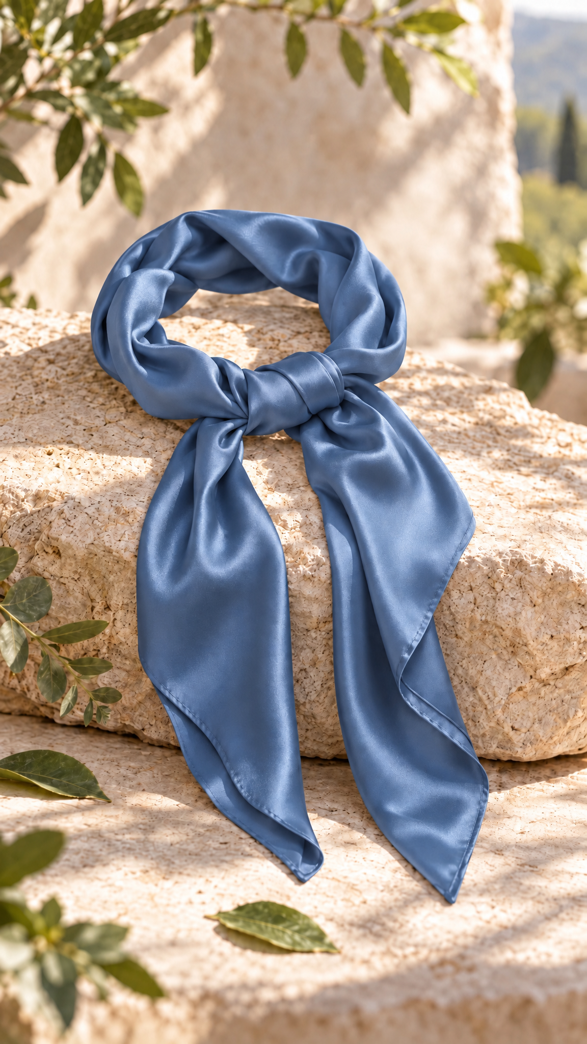 Eco-Friendly Silk Satin 25x25 Scarf