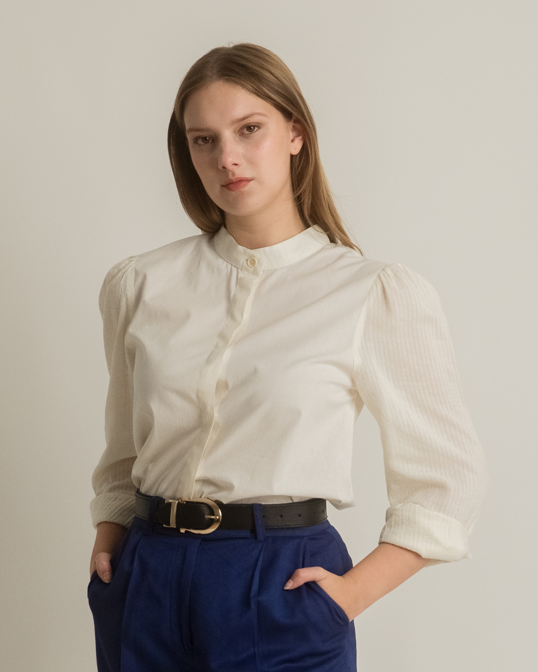 Cork & Eucalyptus Leather 'Signature' Reversible Belt - Horseshoe Buckle